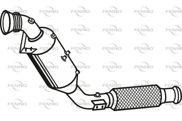Filtr sadzy / filtr cząstek stałych, układ wydechowy FENNO P8869DPF