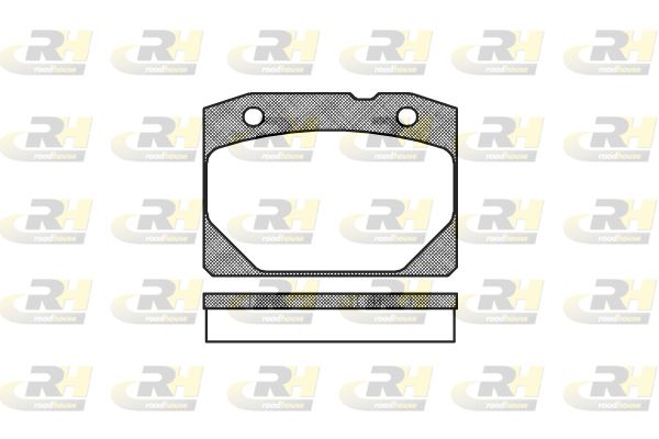Zestaw klocków hamulcowych, hamulce tarczowe ROADHOUSE 2080.00