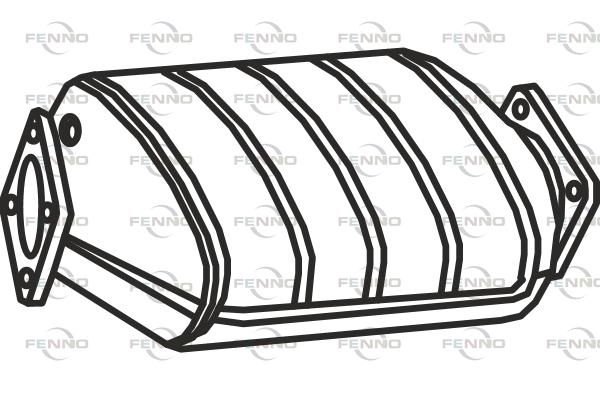 Filtr sadzy / filtr cząstek stałych, układ wydechowy FENNO 18307806807