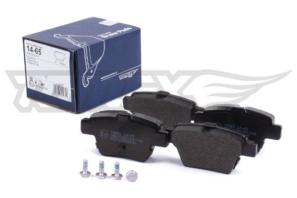 Levně Sada brzdových destiček, kotoučová brzda TOMEX Brakes 14-65