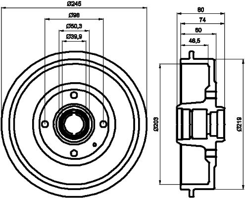 Bęben hamulcowy MINTEX MBD232