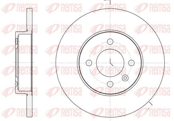 Tarcza hamulcowa REMSA 6172.00
