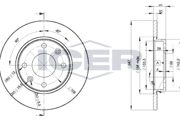 Tarcza hamulcowa ICER 78BD4689-2