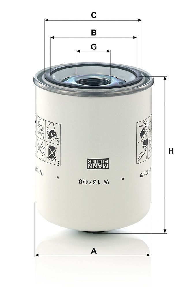 Levně Filtr, pracovní hydraulika MANN-FILTER W 1374/9