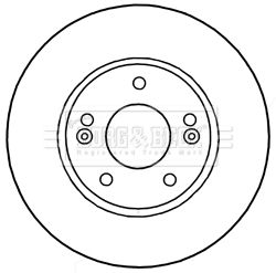 Tarcza hamulcowa BORG & BECK BBD5313