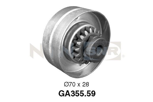 Rolka napinacza, pasek klinowy wielorowkowy SNR GA355.59