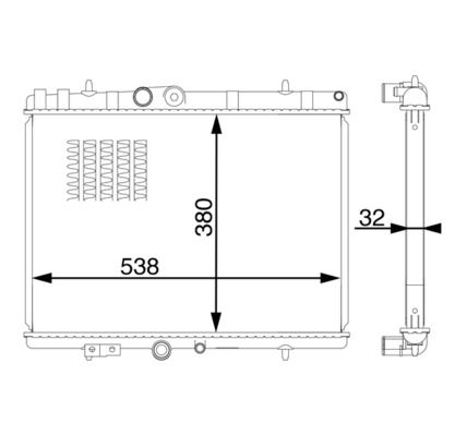 Chłodnica, układ chłodzenia silnika MAHLE CR 1599 000S