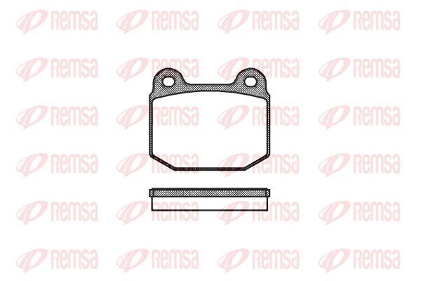 Zestaw klocków hamulcowych, hamulce tarczowe KAWE 0014 20