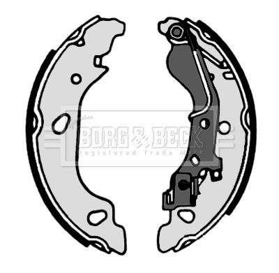 Zestaw szczęk hamulcowych BORG & BECK BBS6308