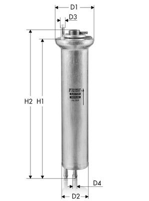 Filtr paliwa TECNECO FILTERS IN9334