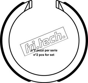 Zestaw szczęk hamulcowych, hamulec postojowy FRI.TECH. 1040.163
