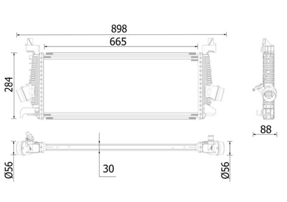 Chladič turba MAHLE CI 542 000P
