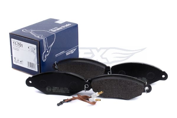Levně Sada brzdových destiček, kotoučová brzda TOMEX Brakes 11-751