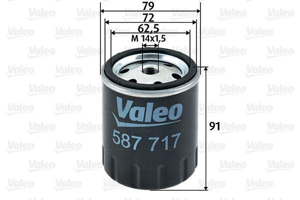 Palivový filter VALEO 587717
