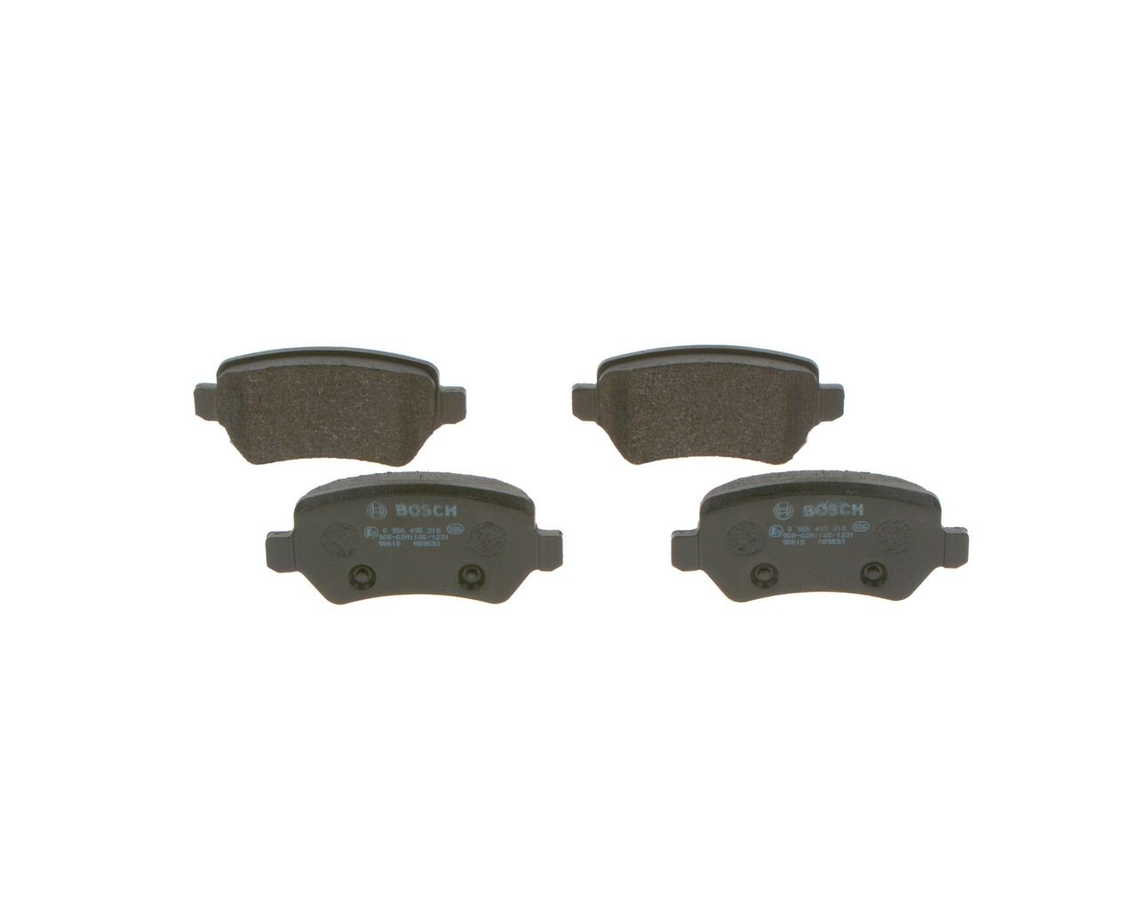 set placute frana,frana disc BOSCH 0 986 495 218