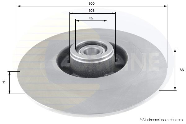 Tarcza hamulcowa COMLINE ADC3022