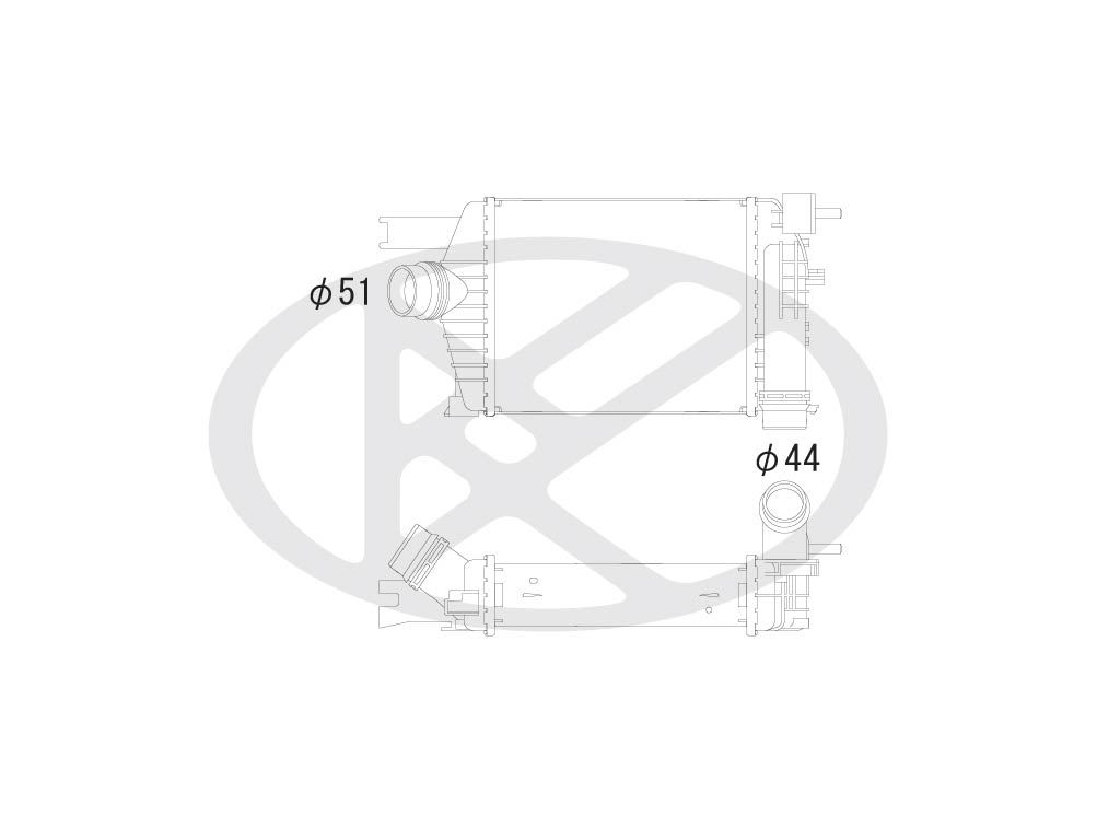 Intercooler, compresor KOYORAD IA490153