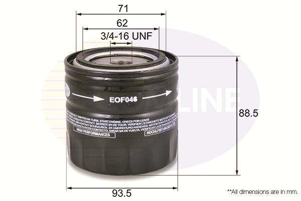 Filtr oleju COMLINE EOF046