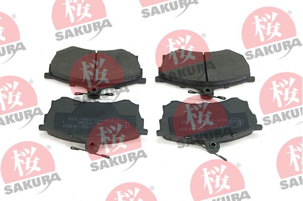 Levně Sada brzdových destiček, kotoučová brzda SAKURA 600-50-4300