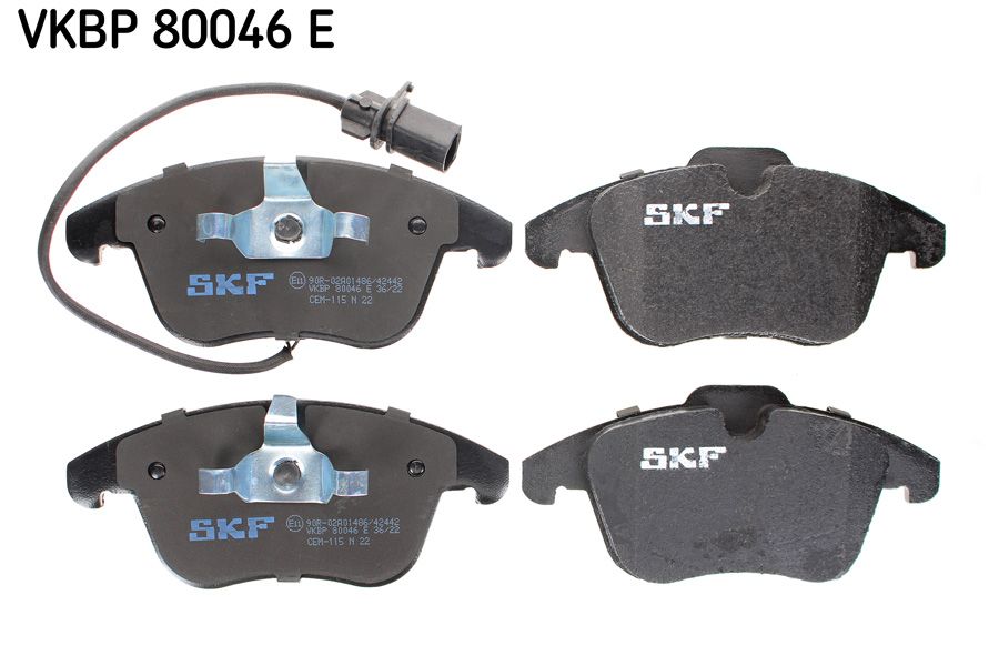 Sada brzdových platničiek kotúčovej brzdy SKF VKBP 80046 E