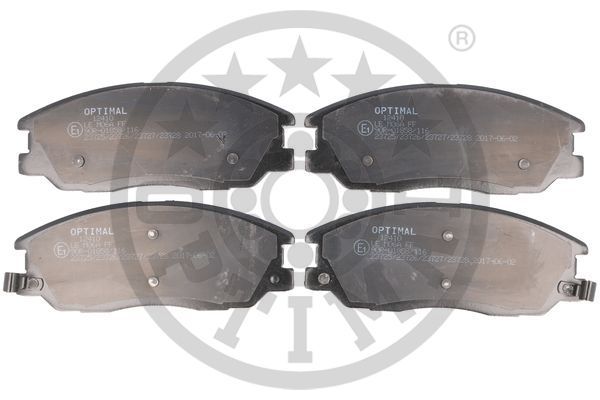 Zestaw klocków hamulcowych, hamulce tarczowe OPTIMAL BP-12410
