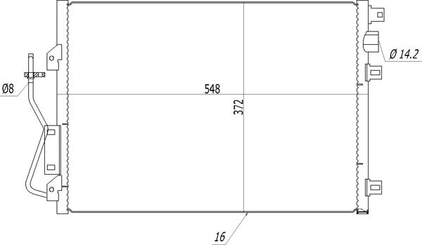 Skraplacz, klimatyzacja HART 608 630