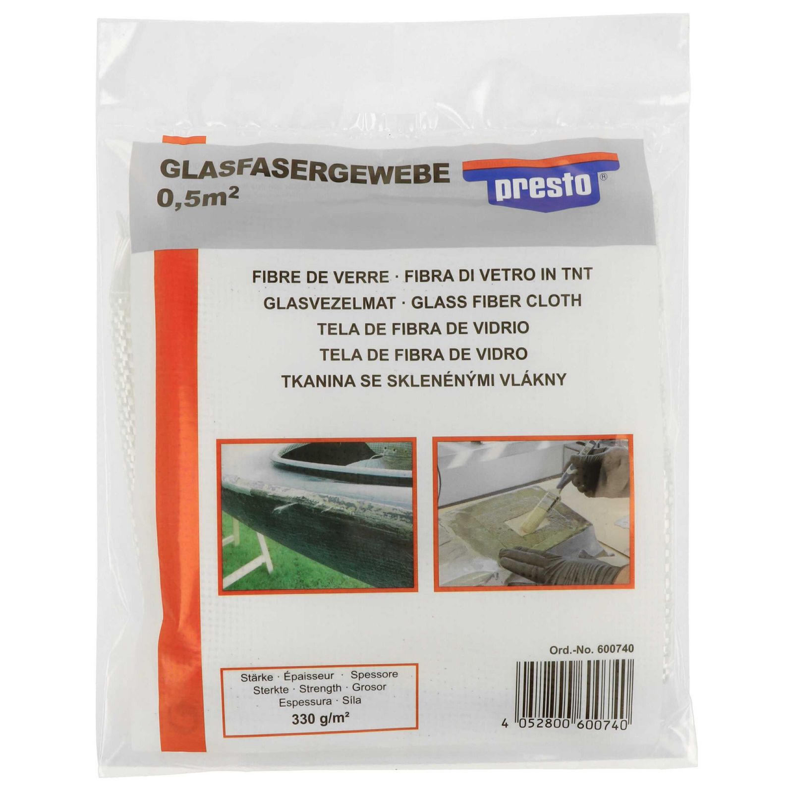 spaclu fibra de sticla PRESTO Glass fibre fabric 0,5 qm 600740