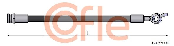 Przewód hamulcowy elastyczny COFLE 92.BH.SS001