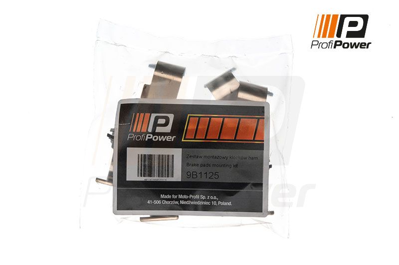 Levně Sada příslušenství, obložení kotoučové brzdy ProfiPower 9B1125