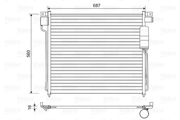 Condensator, climatizare VALEO 814483