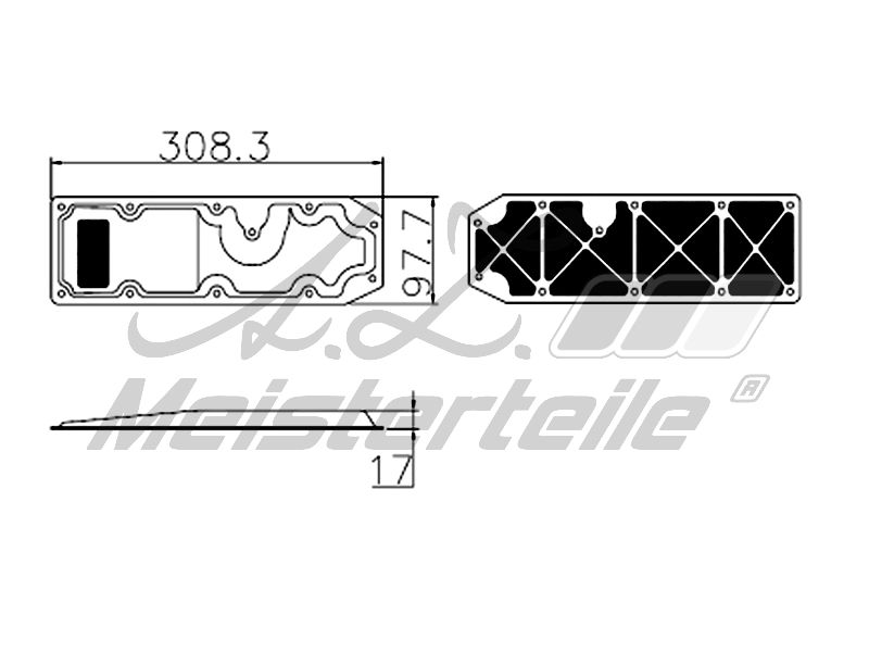 V70-0689 FILTRE HYDRAULIQUE, BOITE