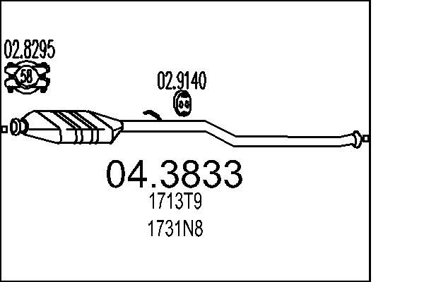Katalizator MTS 04.3833