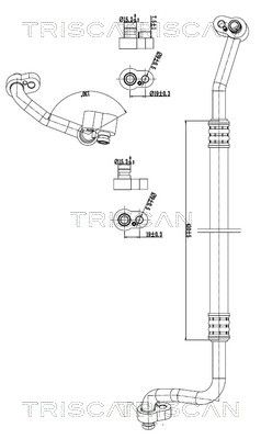 conducta presiune variabila,aer conditionat TRISCAN 9010 29098