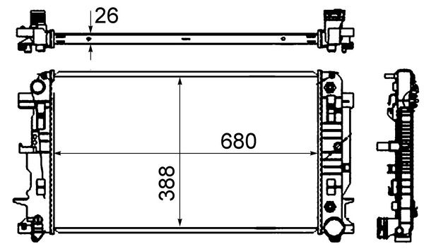 Chłodnica, układ chłodzenia silnika MAHLE CR 62 000S