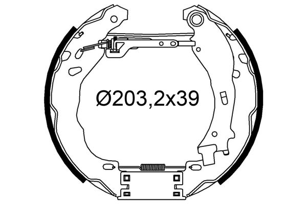 Zestaw szczęk hamulcowych VALEO 554910