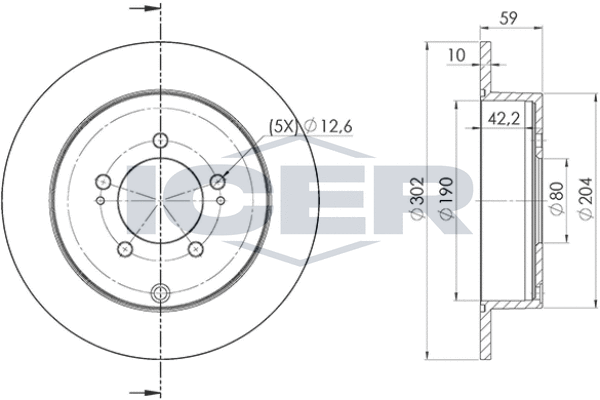 Tarcza hamulcowa ICER 78BD4650-2