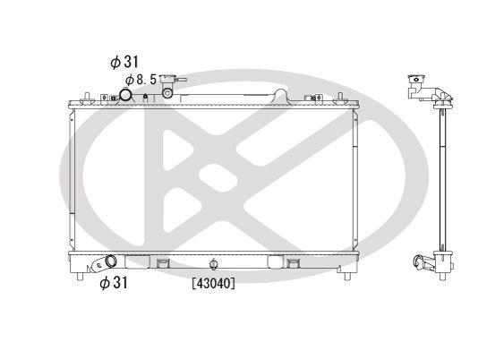 Radiator, racire motor KOYORAD PL062181