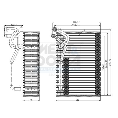 Evaporator, aer conditionat MEAT & DORIA 997138