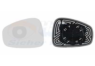 Sticla oglinda, oglinda retrovizoare exterioara VAN WEZEL 0160837