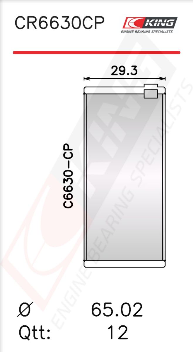 Cuzinet bielă KING CR6630CP1.0