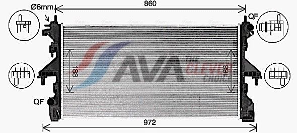 Radiateur, refroidissement du moteur