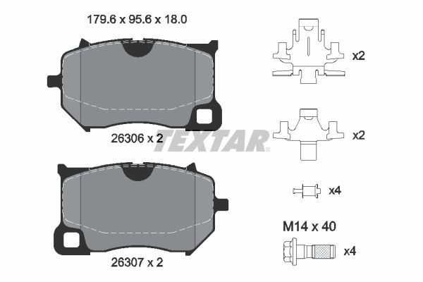 set placute frana,frana disc TEXTAR Q+ 2630601