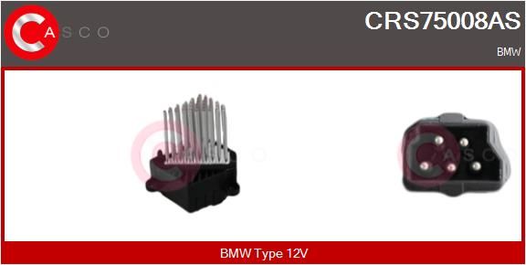 Levně Odpor, vnitřní tlakový ventilátor CASCO CRS75008AS
