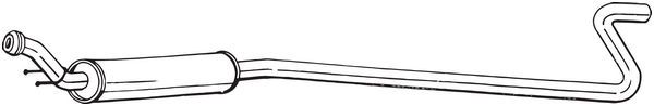 Tłumik środkowy BOSAL 285-469