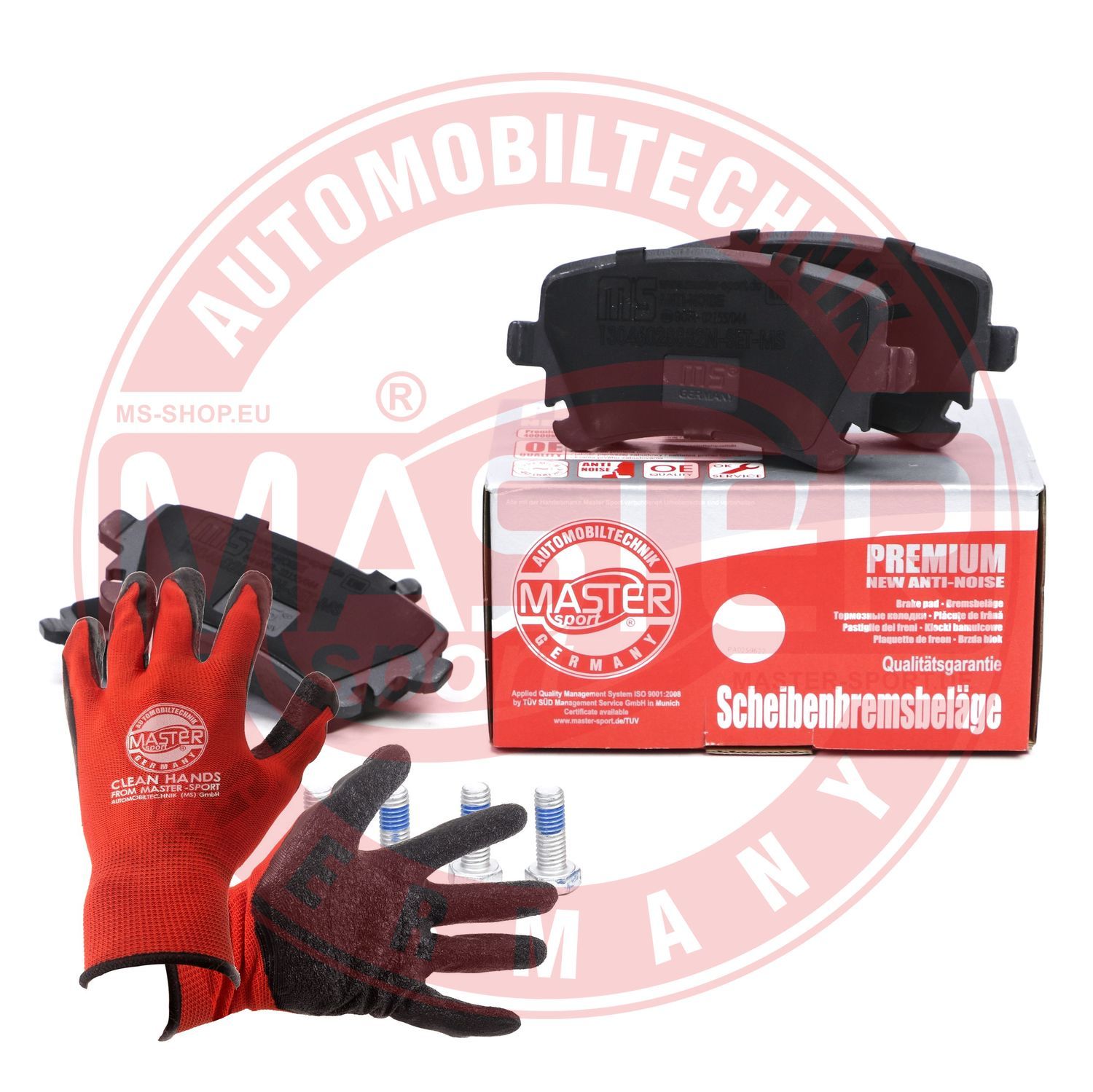 Zestaw klocków hamulcowych, hamulce tarczowe MASTER-SPORT GERMANY 13046028882N-SET-MSP