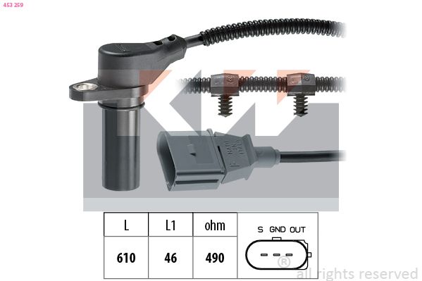 Generátor impulsů, klikový hřídel KW 453 259