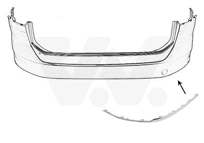 Pokrywa, zderzak VAN WEZEL 5742551