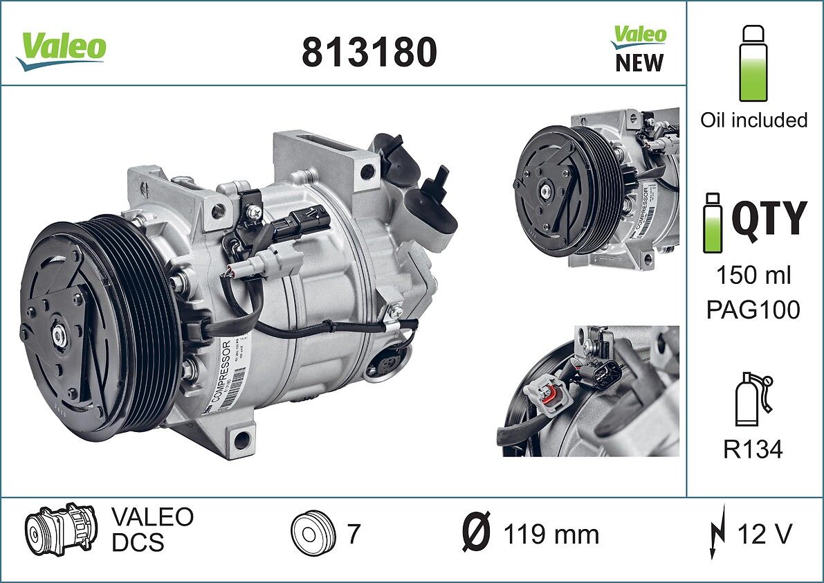 Compresor, climatizare VALEO 813180