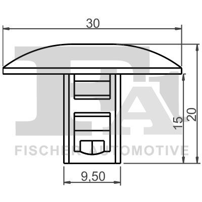 Clip, listwa ochronna FA1 22-10016.10