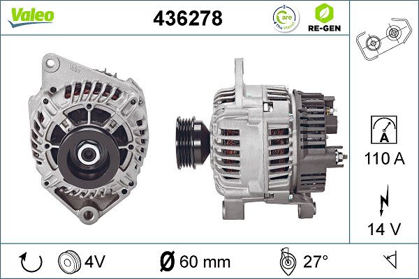 Alternator VALEO 436278